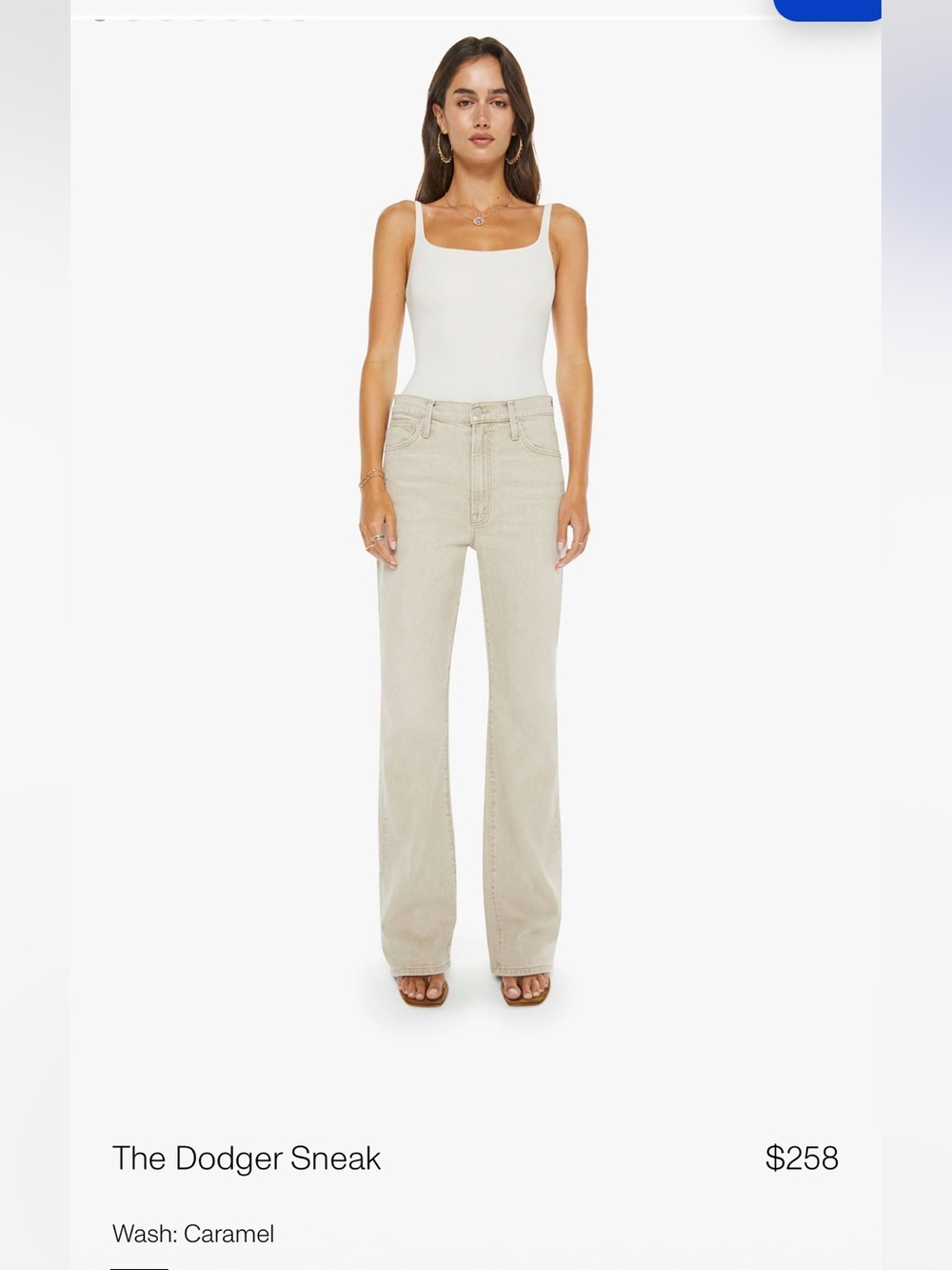 Mother denim Dodger sneak jeans